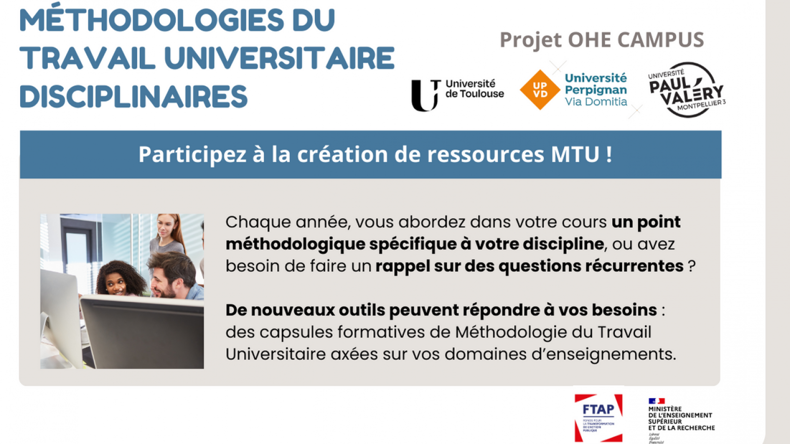 Méthodologie De Travail Universitaire Page De Garde Appel à manifestation d'intérêts: Méthodologie de travail universitaire